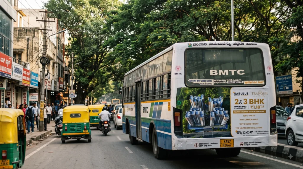 Bus Back Panel Advertising in Bangalore