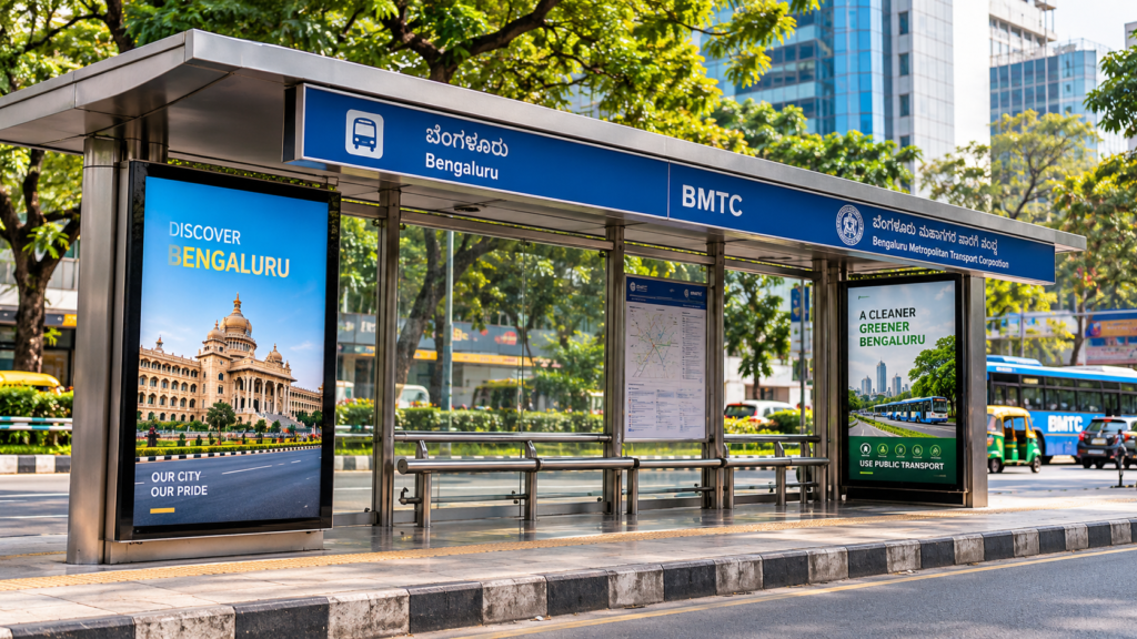 bus shelter billboard advertising in Bangalore